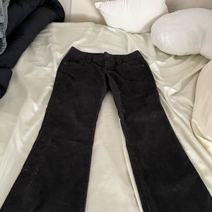 LAST CHANCE Low rise corduroy flare pants with a western vibe